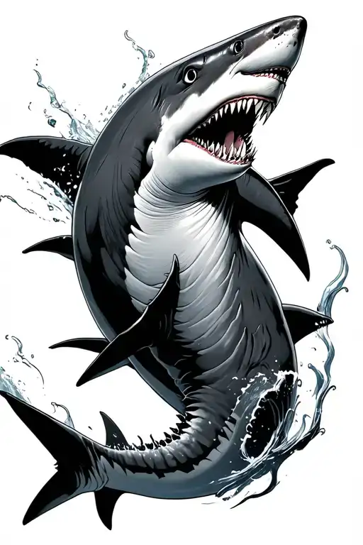Apocalypse Shark Swimming