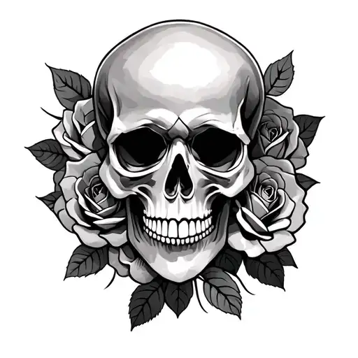 Skull And Roses