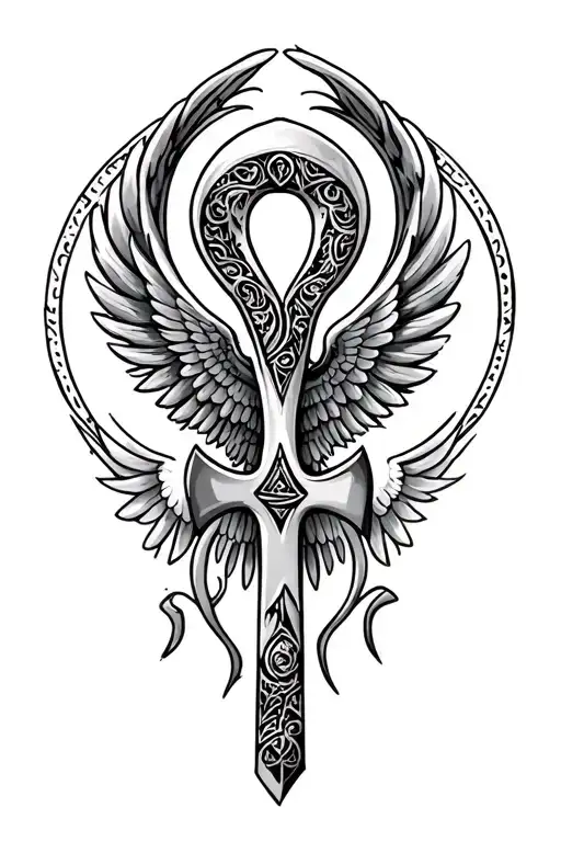 Ankh With Wings
