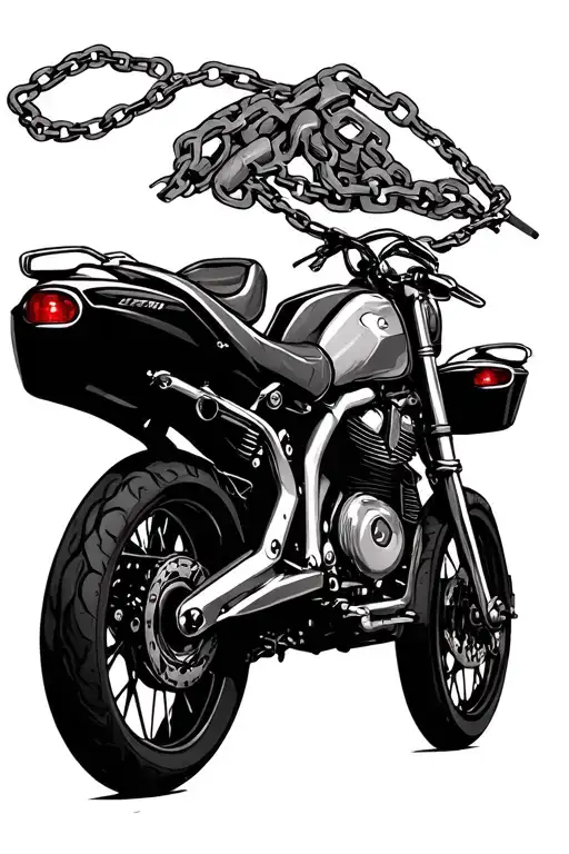 Motorbike With Chain