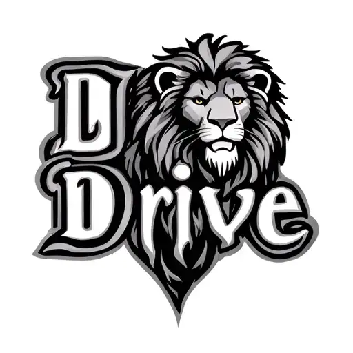 Lion Drivel Family With The Integrated Letters