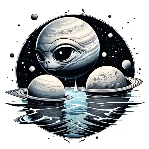 Planets Aliens Space Water Sea