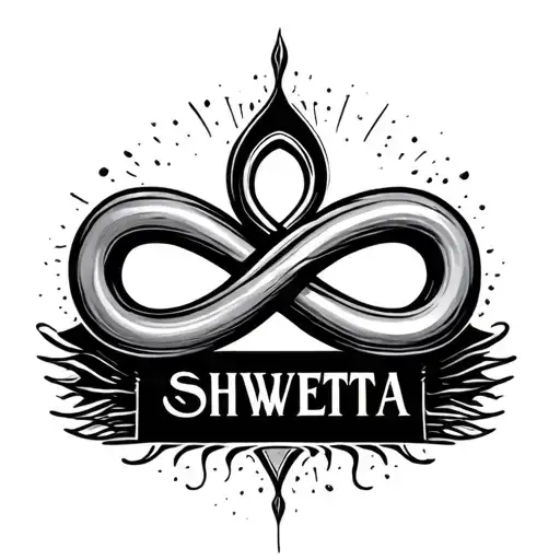 Infinity Symbol With Name Shweta In Between It