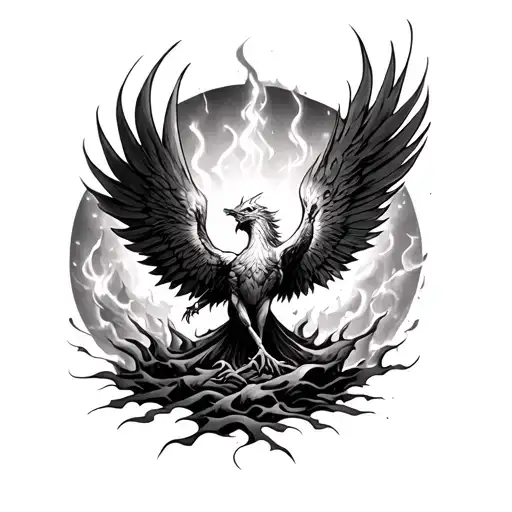 Phoenix Rising From Ashes