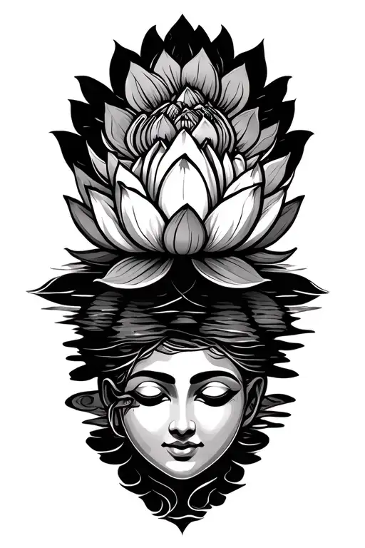 Peace Love Happiness And Strong Mind Lotus