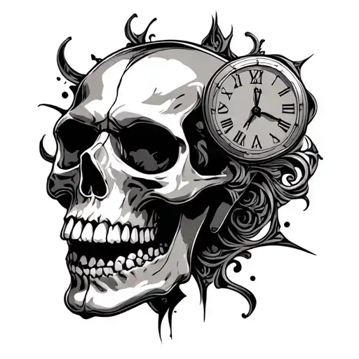 Skull Clock