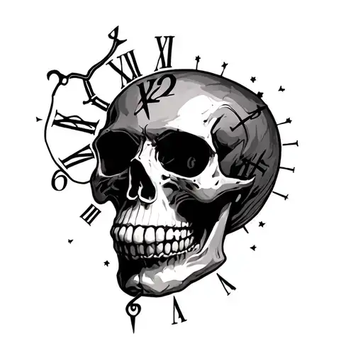 Skull Clock