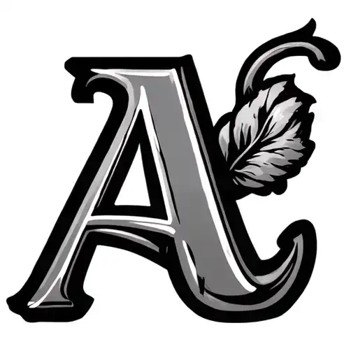 Create A Tattoo Of Letter A Tattoo Design
