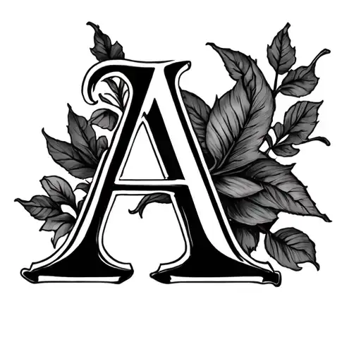 Create A Tattoo Of Letter A Tattoo Unique Style
