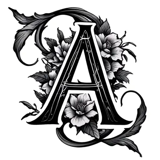 Create A Tattoo Of Letter A Tattoo Unique Style Don't Identify