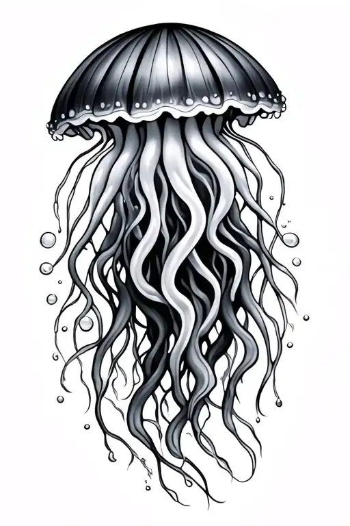 Whimsical Jellyfish Gracefully Swimming