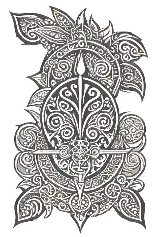 Polynesian Tribal Patterns With Breckterfield Word In It