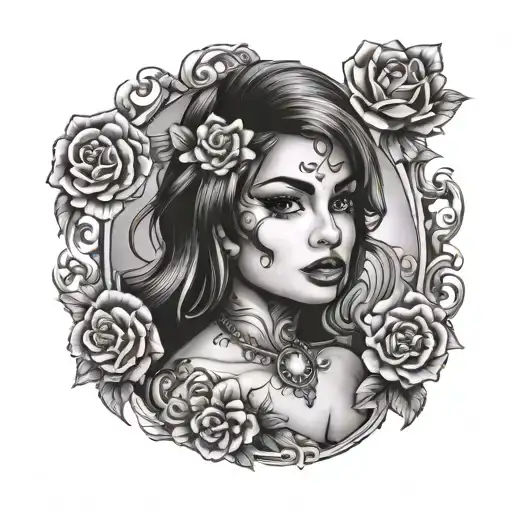 Chicano Girl Cards Breasts