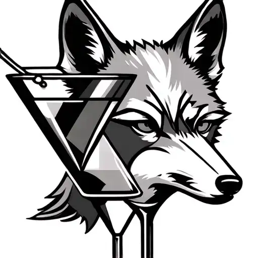 Coyote Martini Geometric Design