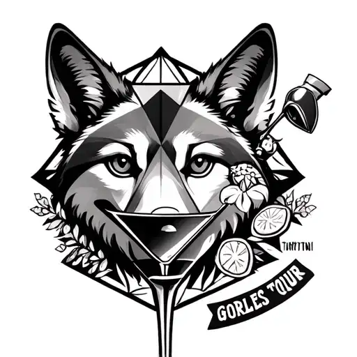 Coyote Martini Geometric Design Incorporating Elements Girls On Tour 2025