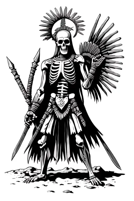 Aztec Skeleton Warriors