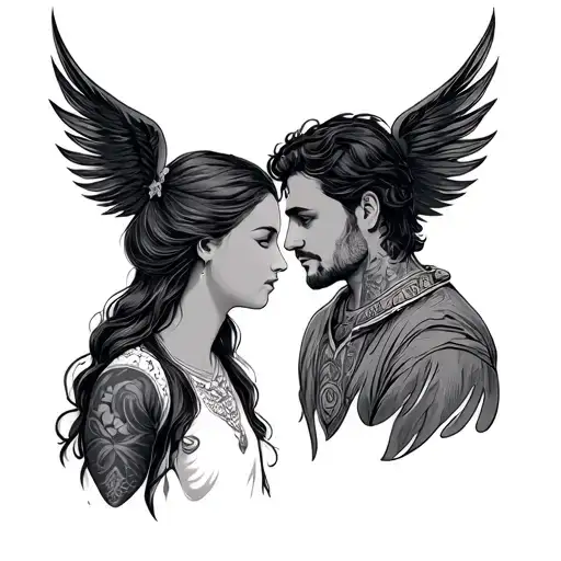 Son Between Mother And Father