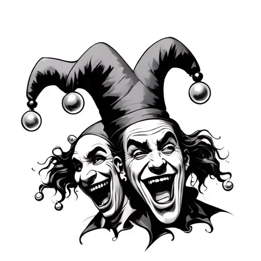 2 Jesters One Laughing And The Other Crying