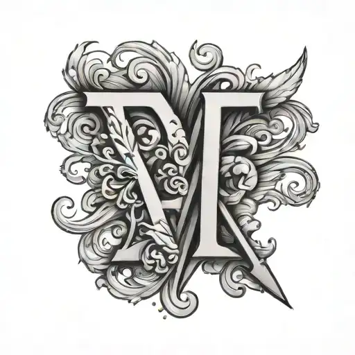 Letters A And F Love Symbol