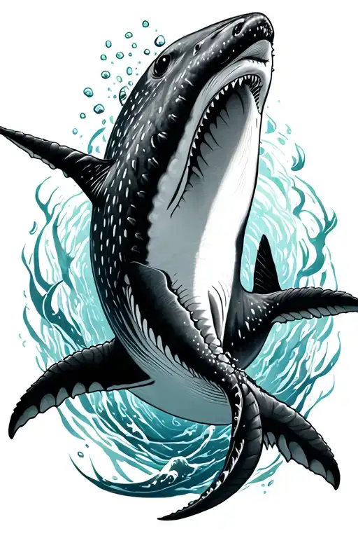 Whale Shark Made Entirely Out Of Othe Sharks