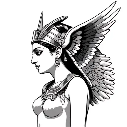 Woman Pharaoh With Wings