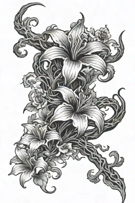 Symbiote Veins And Flowers