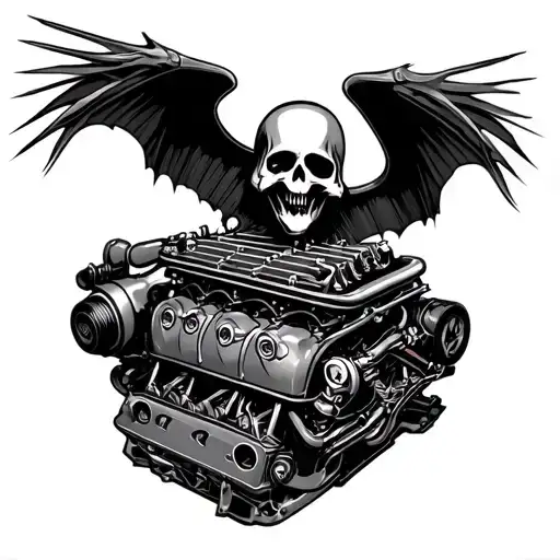 Grim Reaper Racing Car Engine