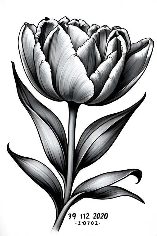 Two Tulips Were One Of The Stems Says 30 12 2012 And The Other One Says 19 09 2020