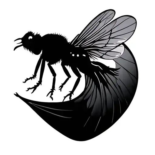 Fly Sisherman Silhouette