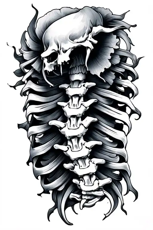 Spine Tattoo Design