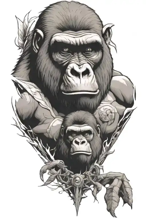 Gorilla And Saitn Michael