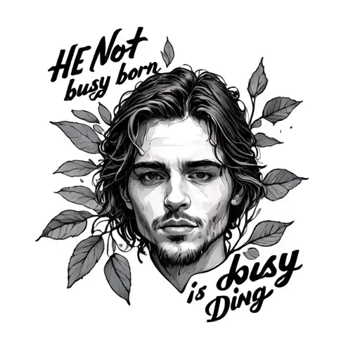 He Not Busy Being Born Is Busy Dying