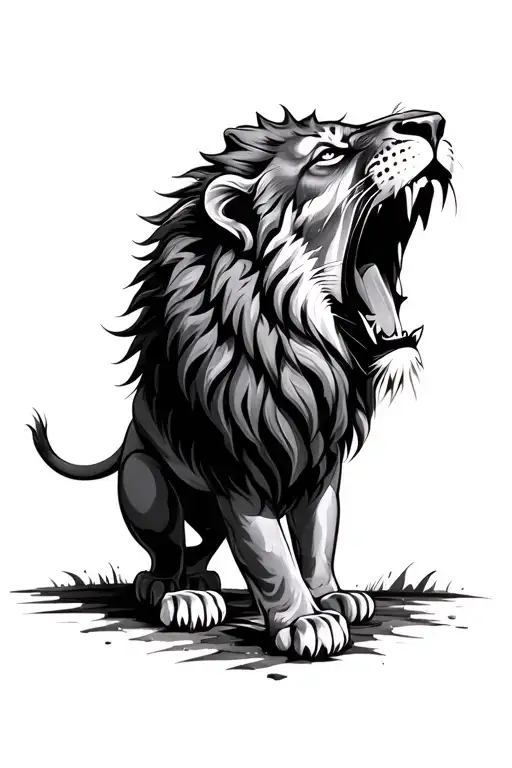 Lion Roaring