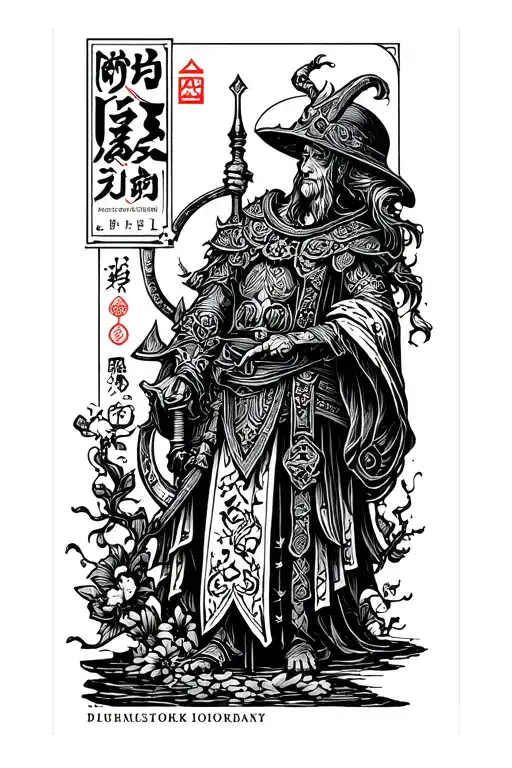 Alchemist Book Cover In The Style Of A Japanese Stamp