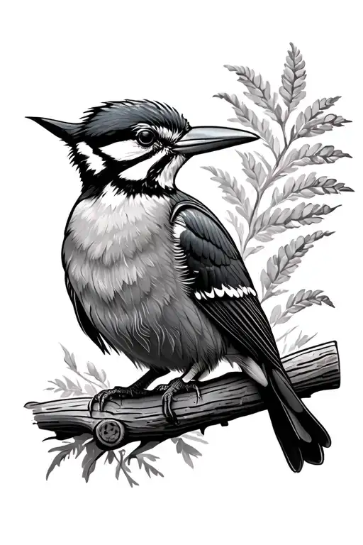 Woodpecker Sitting