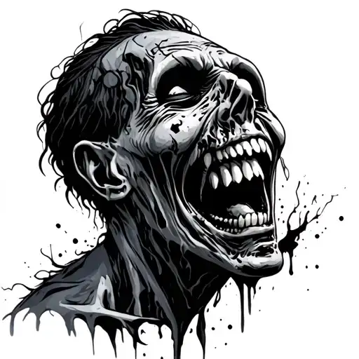 Decaying Zombie Laughing