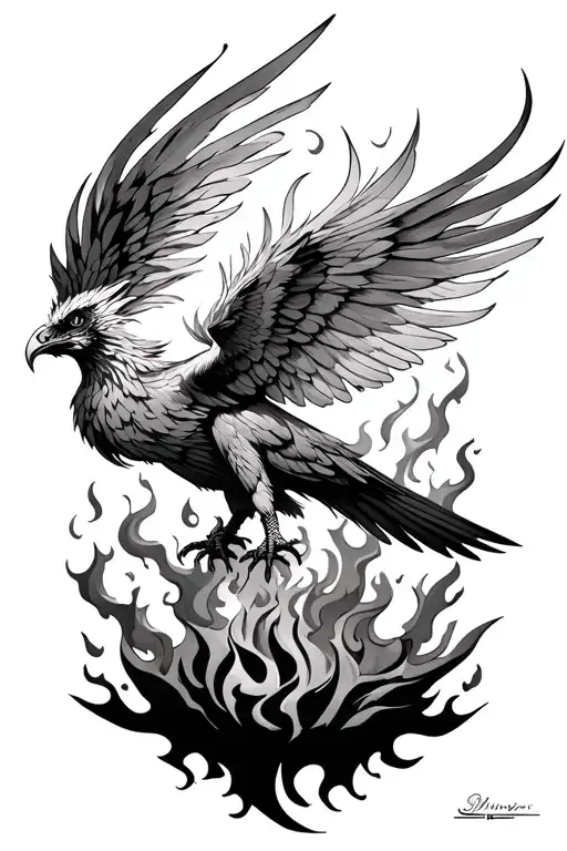 Phoenix Rising From The Ashes