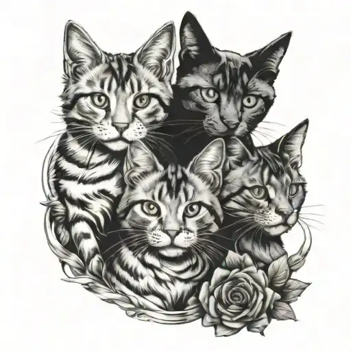 3 Cats With Halos