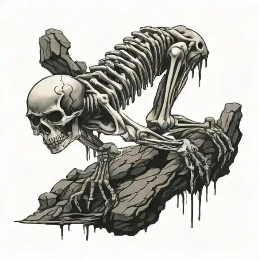 Skeleton Climbing Out Of The Ground