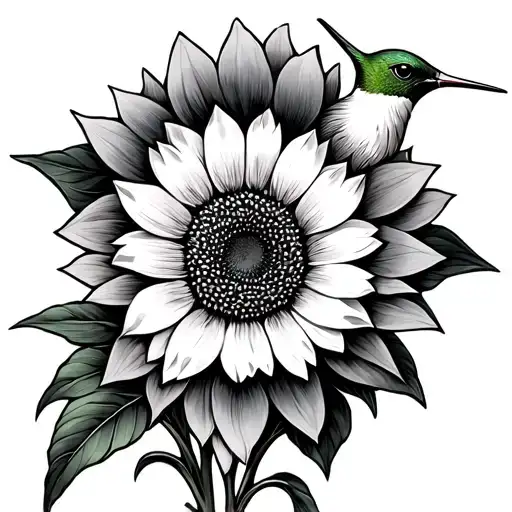 Hummingbird Sunflowers