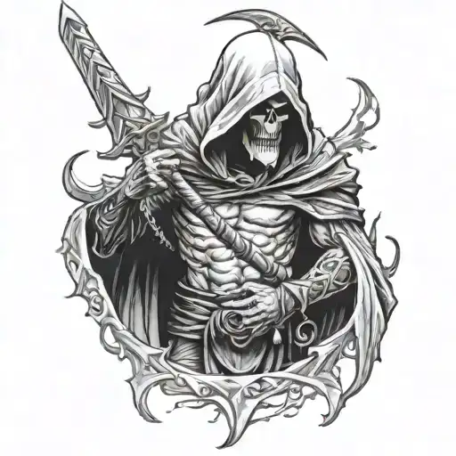 Grim Reaper And Kratos