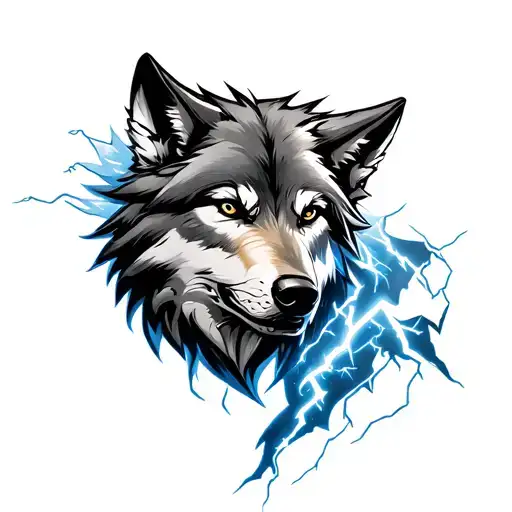 Wolf And Lightning