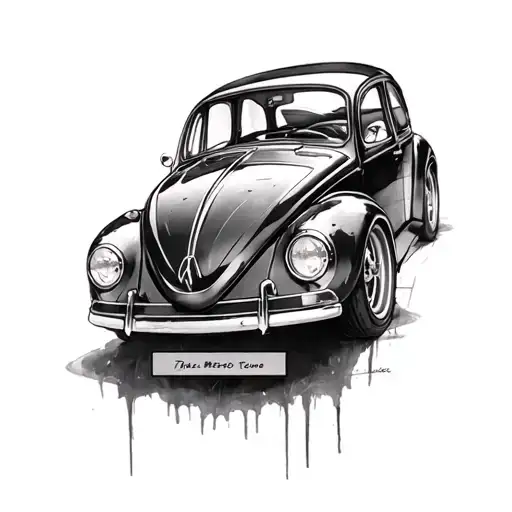 Vw 7 R Car Tattoo Design