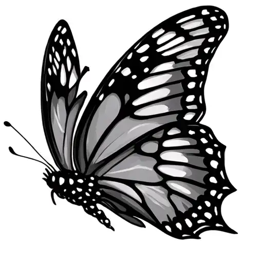 Butterfly With Symbol