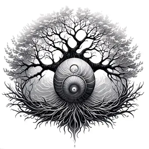 Tree Of Life And Nautilus