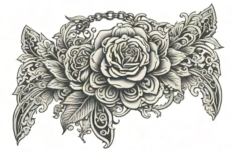 Necklace Engraved Style