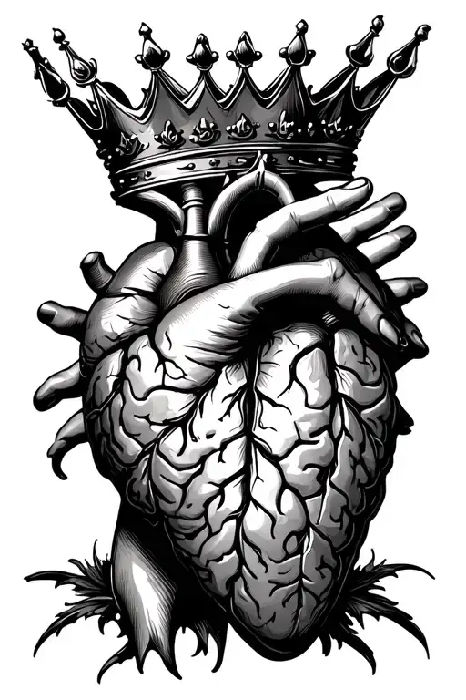 The Heart And Brain Of The Two Hands That Crown