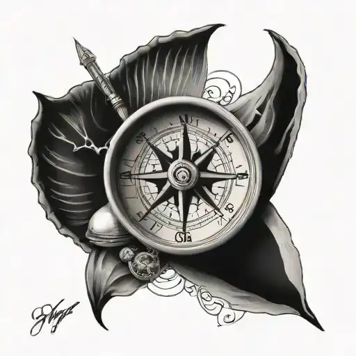 Camino De Santiago Shell And Compass