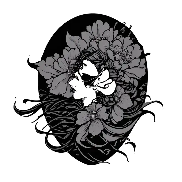 Japanese Style Shoulder Tattoo Design