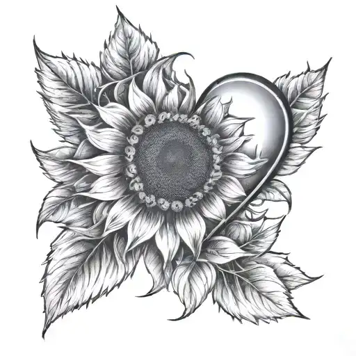 Ljub With Heart And Sunflower